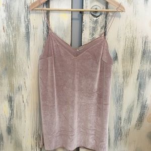 Free People SM velvet rose Cami 💕